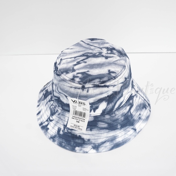 NWT Vans VN0A47RX4YOB Women's Step Up Bucket Hat Polyester Blue White Small $34 - Picture 4 of 8